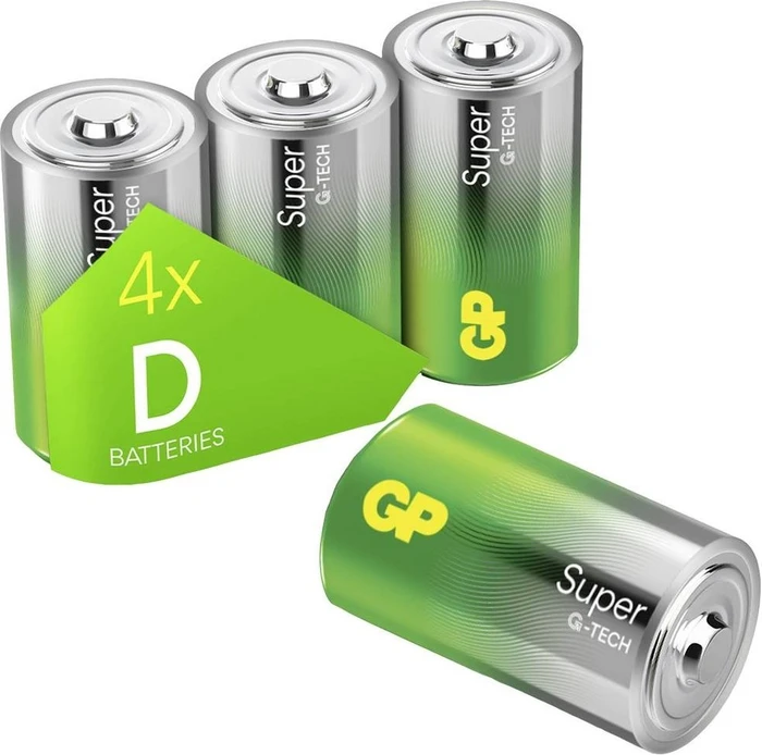 GP Battery 4 GP Batterien Super Mono D - Batterie - Mono (D)