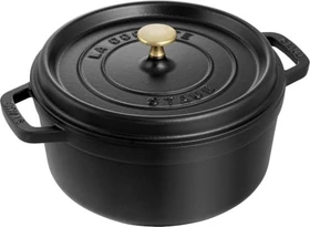 Zwilling Staub Cocotte Schmortopf rund 26cm 5.2l schwarz