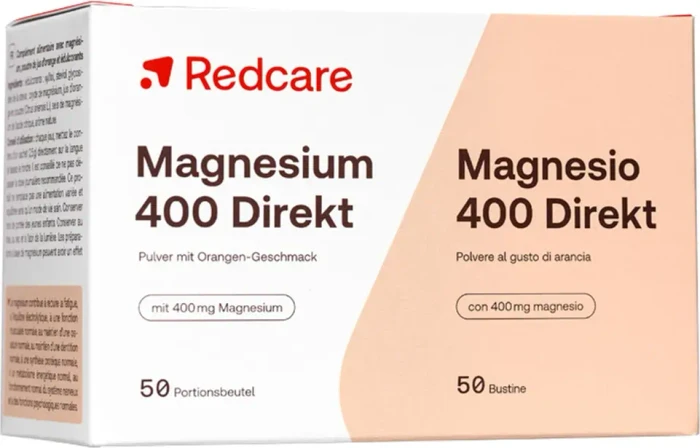 Redcare Magnesium 400 Direkt Granulat Portionsbeutel, 50 Stück