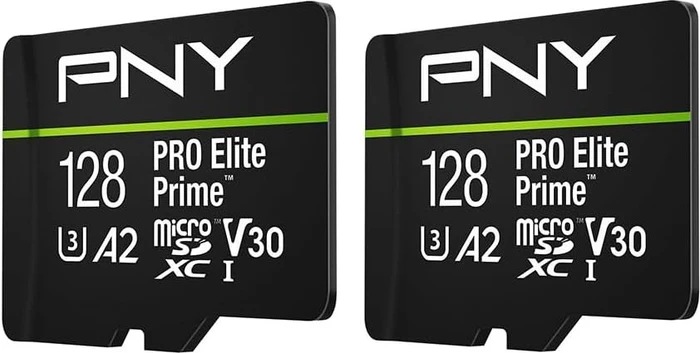 PNY Pro Elite Prime R200/W150 128GB Kit, 2er-Pack, UHS-I U3, A2, Class 10