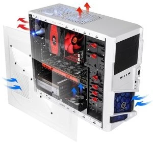 Thermaltake Commander MS-1 Snow Edition USB 3.0, Acrylfenster