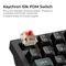 Keychron V6 Ultra 8K Wireless, schwarz, LEDs RGB, hot-swap, Keychron Silk POM RED, USB/Bluetooth, DE Vorschaubild