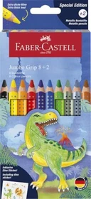 Faber-Castell Jumbo Grip Special Edition Dino Buntstift sortiert, Kartonetui, 10er-Set