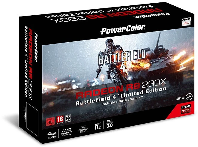 PowerColor Radeon R9 290X Battlefield 4 Edition, 4GB GDDR5, 2x DVI, HDMI, DP