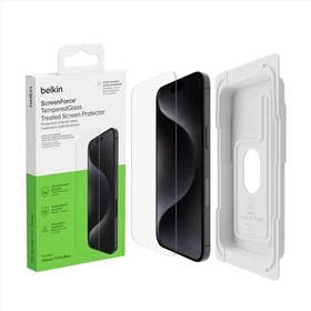Belkin ScreenForce Tempered Glass Treated Screen Protector für Apple iPhone 15 Pro Max