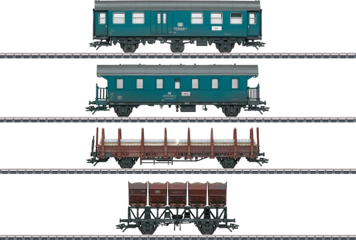 Märklin - Spur H0 Personenwagen - Wagen-Set Bauzug