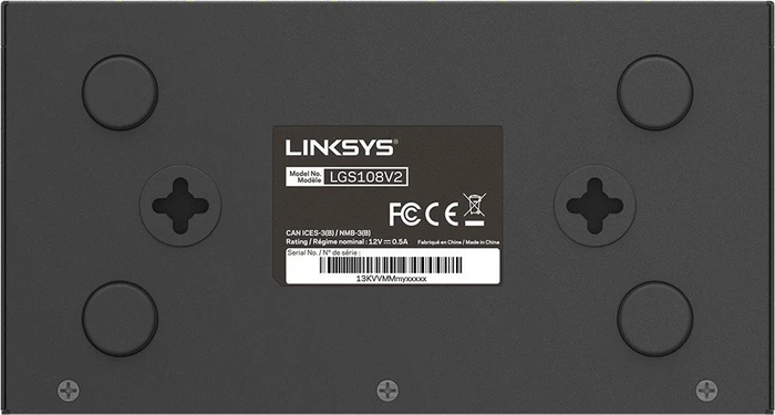 Linksys LGS100 Desktop Gigabit Switch, 8x RJ-45