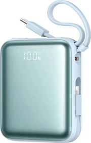Joyroom Powerbank Mini mit USB-C- & Lightning-Kabel 10000mAh 22.5W blau