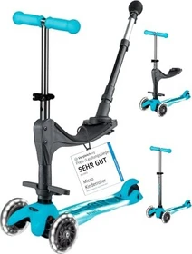 Micro Mini Micro 3in1 Deluxe Kickboard aqua