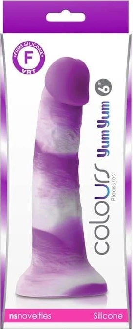 NS Novelties Colours Pleasures Dildo Yum 6inch purple