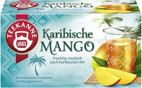 Teekanne Karibische Mango Tee Beutel, 20 Stück