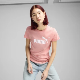 Puma ESS No. 1 Logo T-Shirt kurzarm pink fruit
