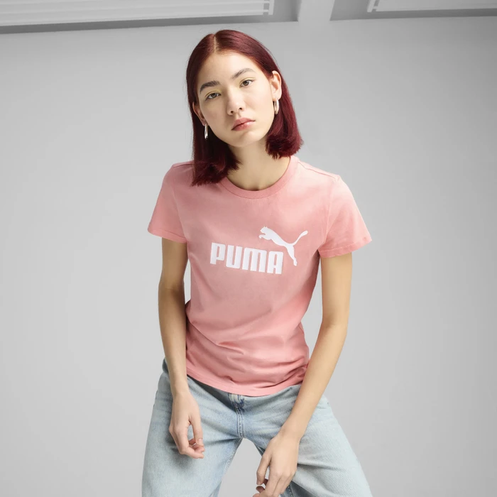Puma ESS No. 1 Logo T-Shirt kurzarm pink fruit