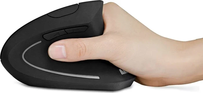 Anker A7852 Wireless Vertical Ergonomic Mouse, schwarz, USB