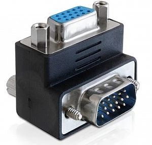 DeLOCK VGA Adapter, Buchse/Stecker, oben gewinkelt 90°