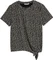 Tom Tailor Knoten-Detail T-Shirt kurzarm black white dotted print (Damen) Vorschaubild
