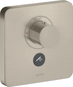 Hansgrohe Axor ShowerSelect Thermostat HighFlow für 1 Verbraucher und zusätzlichen Abgang brushed nickel
