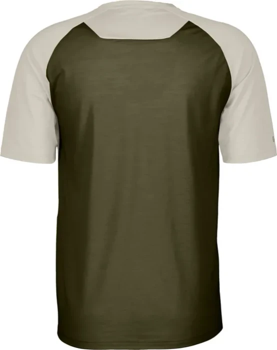 Scott Defined Merino Trikot kurzarm dust white/fir green (Herren)
