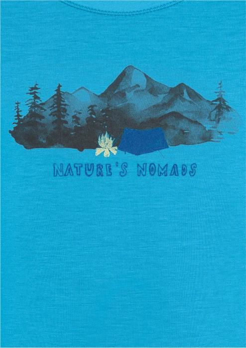 Jack Wolfskin Hiking Graphic Funktionsshirt kurzarm empire blue (Junior)