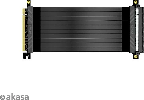 Akasa Riser Black X2 Mark IV Riser Card Cable, gerade, PCIe 3.0, 200mm