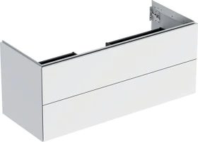 Geberit ONE Unterschrank für Waschtisch, mit zwei Schubladen, 120cm, weiß/lackiert matt