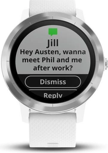 Garmin vivoactive 3 weiß/edelstahl