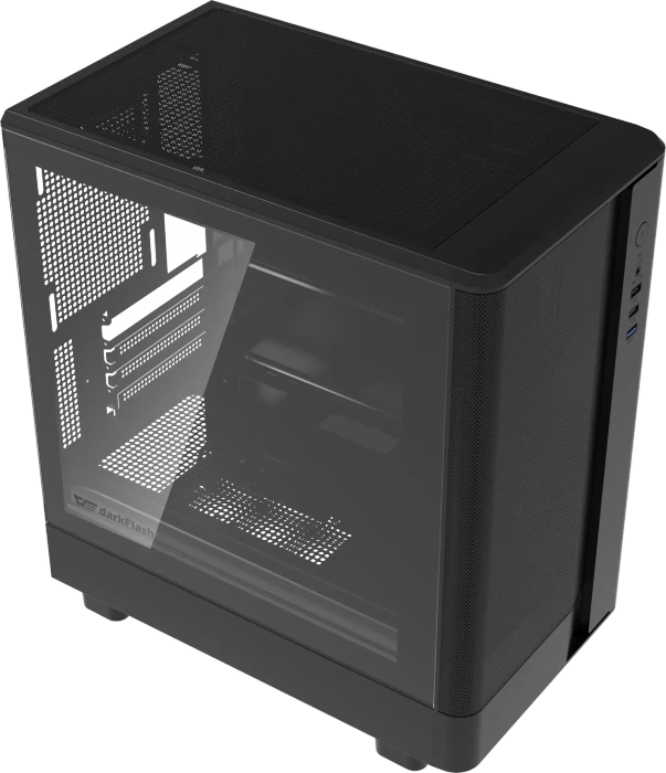 DarkFlash DB330M Mesh Black, Glasfenster