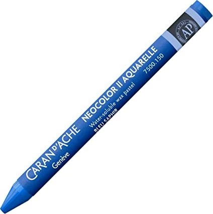 Caran d'Ache Neocolor II Aquarelle Wachskreide, saphirblau, 10er-Pack