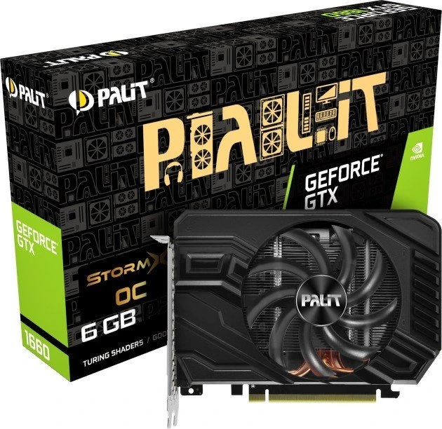 Palit GeForce GTX 1660 StormX OC, 6GB GDDR5, DVI, HDMI, DP