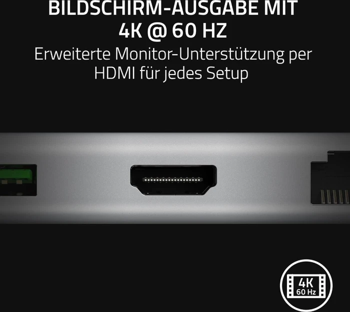 Razer USB-C Dock, weiß, USB-C 3.1 [Stecker]