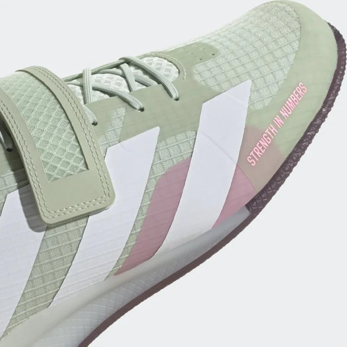 adidas Adipower 3 linen green/cloud white/beam pink