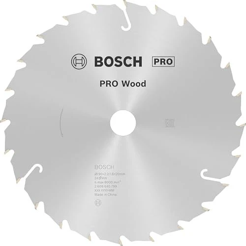Bosch Professional Speedline Wood Kreissägeblatt 24Z, 190x2.2x20mm, 1 Stück