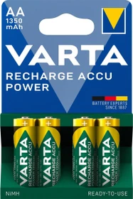 Varta Recharge Accu Power Mignon AA NiMH 1350mAh, 4er-Pack
