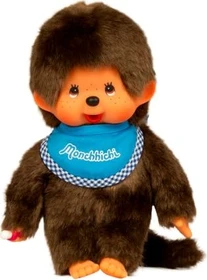 Sekiguchi Monchhichi Junge mit blauem Lätzchen 20cm