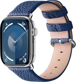 Fullmosa Lederarmband für Apple Watch 42mm/44mm dunkelblau