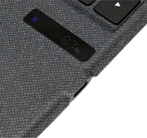 Deqster Rugged Touch Keyboard Folio für iPad 7/iPad 8/iPad 9, grau, DE