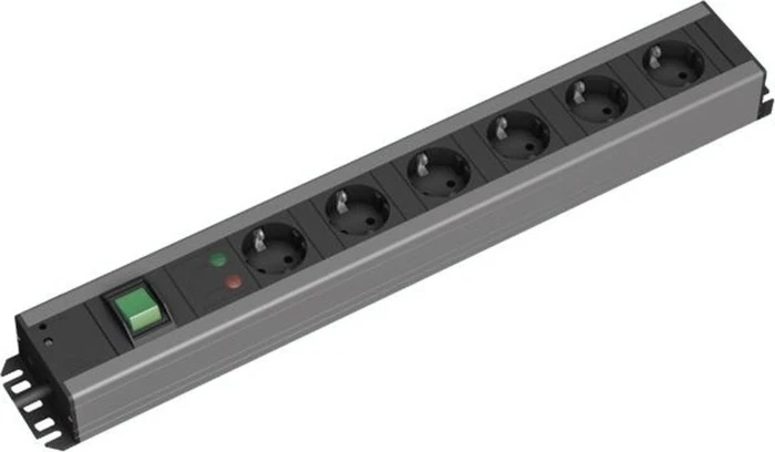 Bachmann Handwerkerleiste ÜSS mit Schalter, 6-fach, 2m