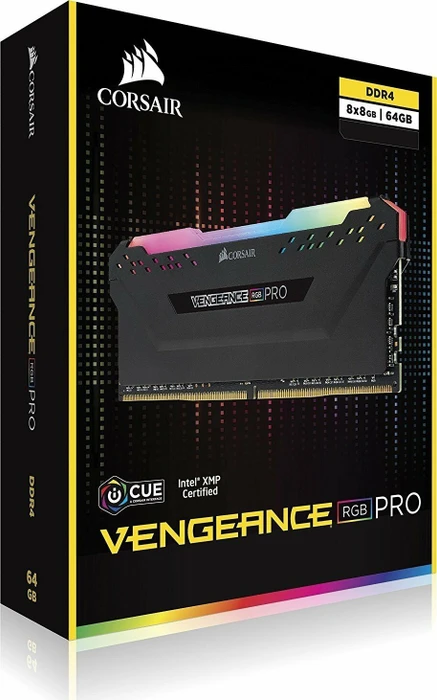 Corsair Vengeance RGB PRO schwarz UDIMM 256GB Kit, DDR4-3200, CL16-20-20-38