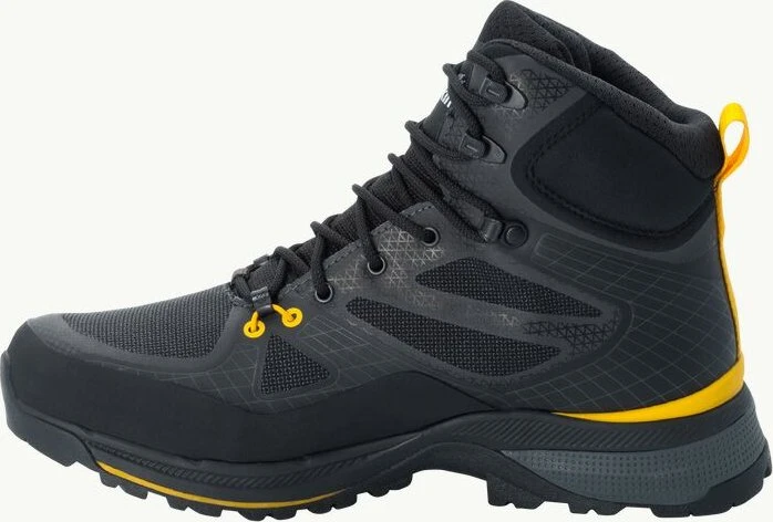 Jack Wolfskin Force Trekker Texapore Mid black/burly yellow xt (Herren)