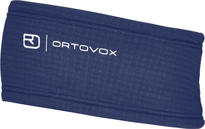 Ortovox Fleece Grid Stirnband blue nunatak