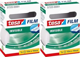 tesa tesafilm Invisible transparent/weiß, Klebestreifen, 19mm/10m, 1 Stück