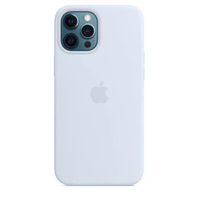 Apple Silikon Case mit MagSafe für iPhone 12 Pro Max wolkenblau