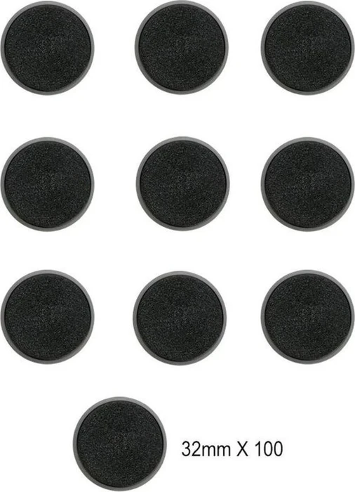 Games Workshop Citadel Round Bases 32mm, 100 Stück