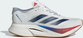 adidas Adizero Boston 12 core white/zero metallic/pure ruby (Herren)