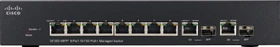 Cisco SF300 Desktop Managed Switch, 8x RJ-45, 2x RJ-45/SFP, 62W PoE+ (SF302-08PP-K9)