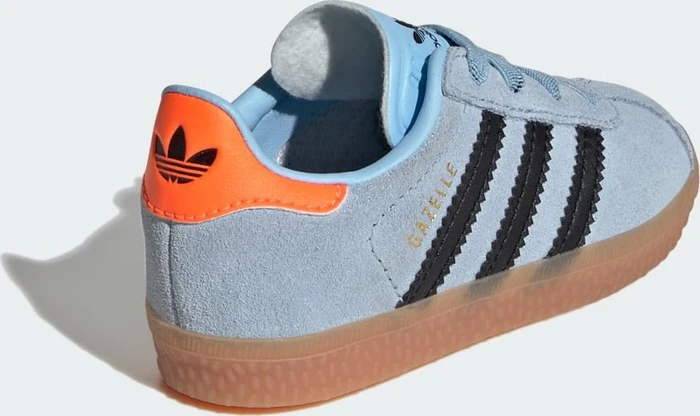 adidas Gazelle Comfort Closure Elastic Laces clear sky/core black/solar orange (Junior)