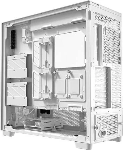 Antec Flux Pro, weiß/braun, Glasfenster