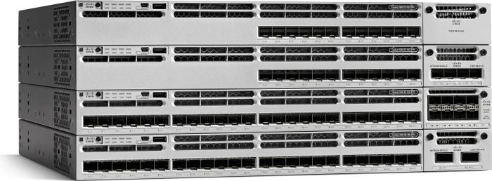 Cisco Catalyst 3850 IP Services Rackmount 10G Managed Stacking Switch, 32x SFP+, 1x Erweiterungsslot, Bundle (1x)