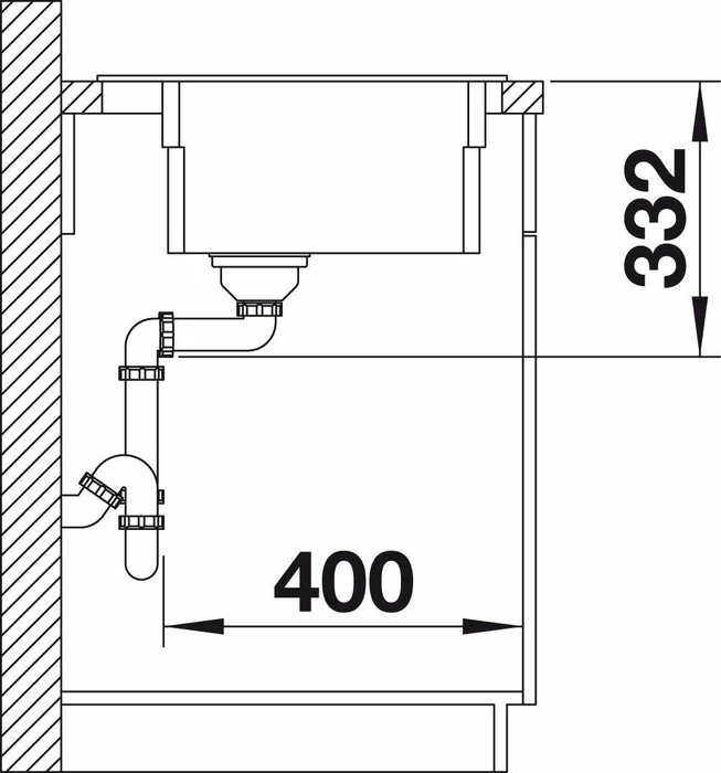 Blanco Etagon 6 Einbau Becken mittig softweiß