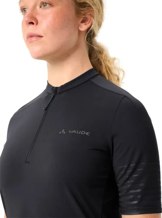 Vaude Qimsa Pro HZ Trikot kurzarm schwarz (Damen)